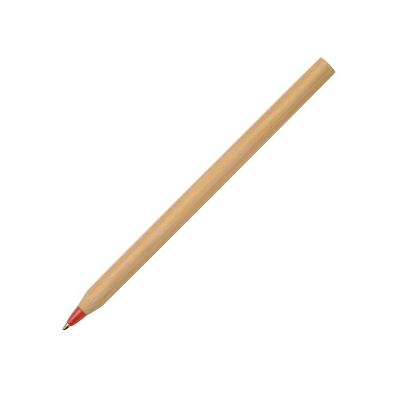 Шариковая ручка из бамбука с цветным наконечником - фото 3 - id-p174350347