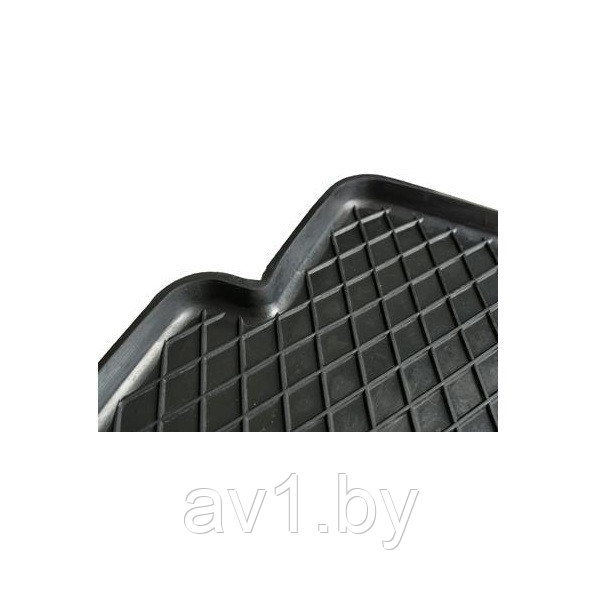 Автоковрик резиновый задний UNI-21 (RR black) Skoda Octavia