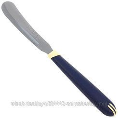 "Tramontina Multicolor" Нож для масла 7,5см, пластмассовая ручка, синий с белым (Бразилия)