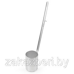 Кружка разливательная алюминиевая 1л, д10см, h14см, длинная ручка h40см (Россия)