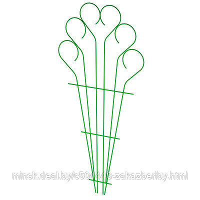 Шпалера декоративная 2х0,67м, труба д1см, металл, зеленая эмаль (Россия)