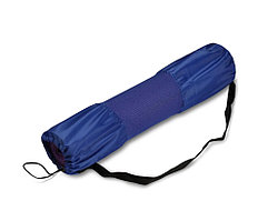 Чехол для коврика для йоги полусетчатый INDIGO SM-131 14x66см синий, черный, оранжевый