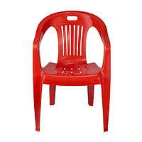 Пластиковый слул-кресло Комфорт-1 красный
