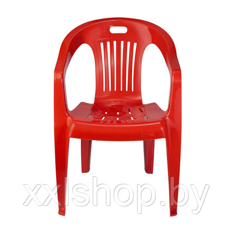 Пластиковый слул-кресло Комфорт-1 красный, фото 2