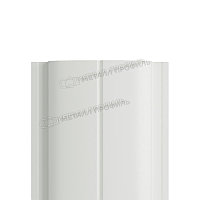 Штакетник металлический МП ELLIPSE-T 19х126 (ПЭ-01-9010-0.45) RAL 9010 Чистый белый