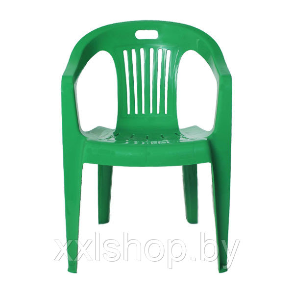 Пластиковый стул-кресло Комфорт-1 зеленый - фото 1 - id-p63895534