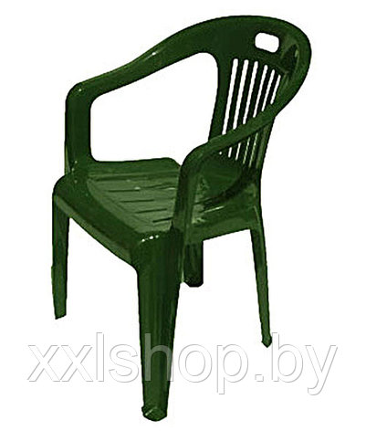 Пластиковый стул-кресло Комфорт-1 болотный, фото 2