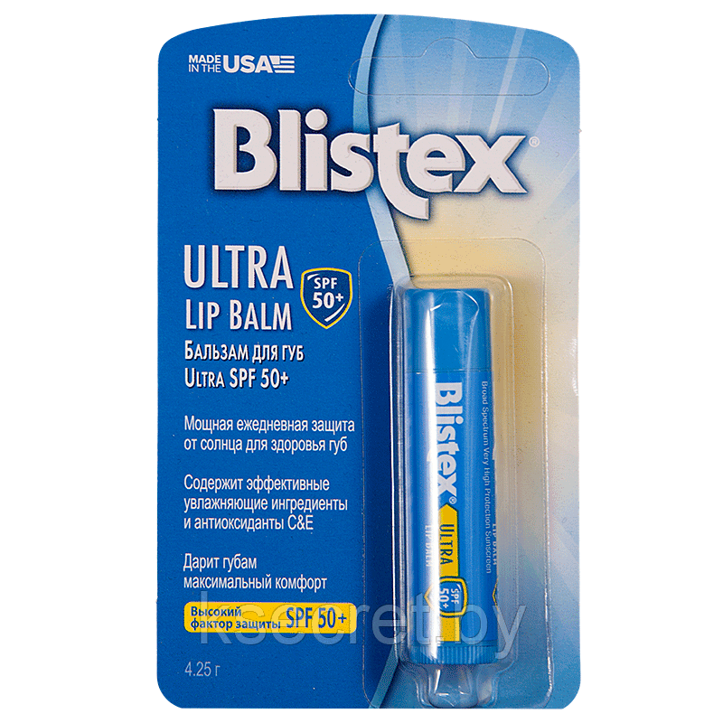 Бальзам для губ Blistex Ultra Lip Balm SPF 50+, 4.25 г - фото 1 - id-p174360863