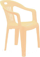 Пластиковый слул-кресло Комфорт-1 бежевый