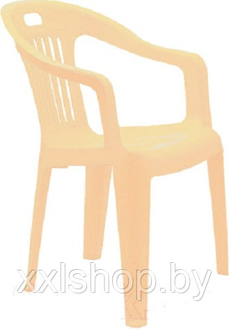 Пластиковый слул-кресло Комфорт-1 бежевый, фото 2