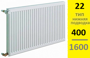 Радиатор KERMI Therm-X2 Profil-Ventil FТV тип 22 400-1600, фото 2