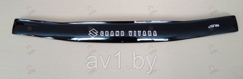 Дефлектор капота (мухобойка) Suzuki Grand Vitara (1997-2006) / Сузуки Гранд Витара (97-06) [SZ01] (VT52) - фото 1 - id-p174364082