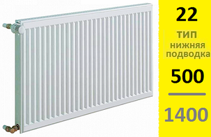 Радиатор KERMI Therm-X2 Profil-Ventil FТV тип 22 500-1400, фото 2