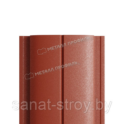 Штакетник металлический МП ELLIPSE-T 19х126 (VikingMP E-20-8004-0.5)  RAL 8004 Коричневая медь, фото 2