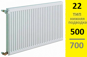 Радиатор KERMI Therm-X2 Profil-Ventil FТV тип 22 500-700, фото 2