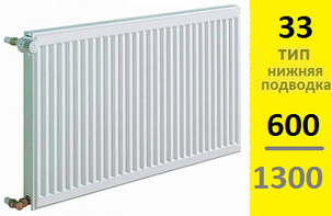 Радиатор KERMI Therm-X2 Profil-Ventil FТV тип 33 600-1300, фото 2