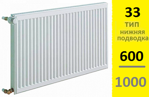 Радиатор KERMI Therm-X2 Profil-Ventil FТV тип 33 600-1000, фото 2