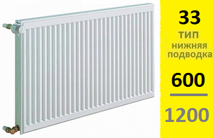 Радиатор KERMI Therm-X2 Profil-Ventil FТV тип 33 600-1200, фото 2