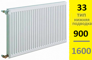 Радиатор KERMI Therm-X2 Profil-Ventil FТV тип 33 900-1600, фото 2