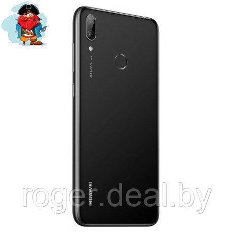 Задняя крышка (корпус) для Huawei Y7 2019 (DUB-LX1), цвет: черный - фото 1 - id-p174375376