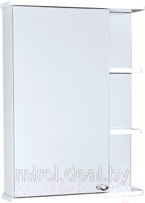 Шкаф с зеркалом для ванной СанитаМебель Камелия-09.55 - фото 1 - id-p174380166
