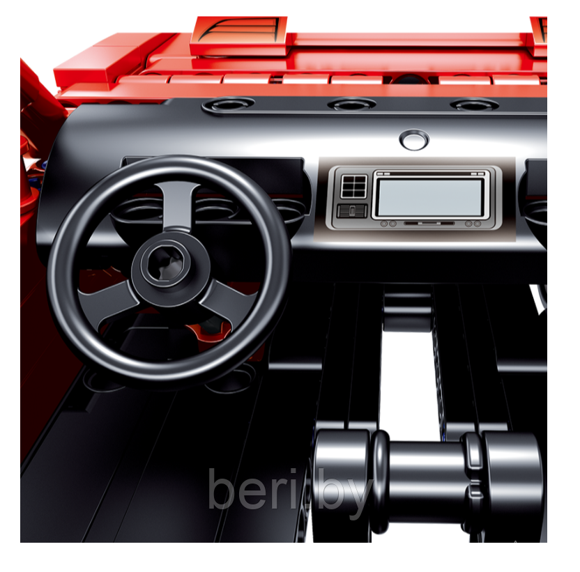 QL0469 Конструктор Technic Спортивный автомобиль Dodge Challenger, 627 деталей, Аналог Лего - фото 5 - id-p174383952