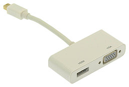 Адаптер - переходник Mini DisplayPort - VGA - HDMI, белый 555511