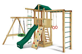 Детский спортивный комплекс для дачи RAPID эконом зеленый