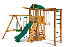 Детский спортивный комплекс для дачи RAPID стандарт зеленый
