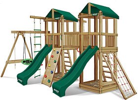 Детский спортивный комплекс для дачи FANTASTIC Премиум Север зеленый