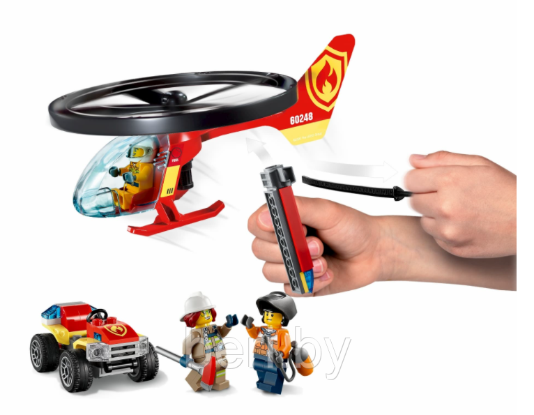 11523 Конструктор Lari "Пожарный спасательный вертолёт", 111 деталей, Аналог LEGO City 60248 - фото 3 - id-p174462656