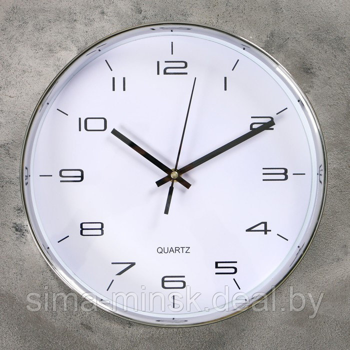 Часы настенные, серия: Классика, "Патриси", плавный ход, d-30 см, циферблат 27.5 см