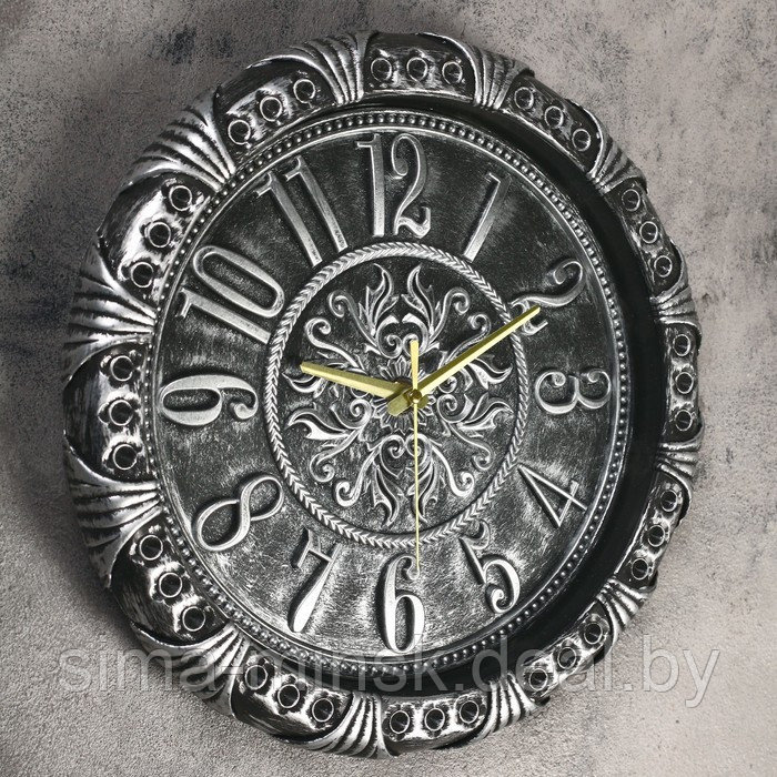 Часы настенные, серия: Интерьер, "Азарина", дискретный ход, d-30 см, микс - фото 2 - id-p174466491
