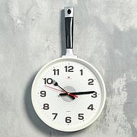 Часы настенные, серия: Кухня, "Сковорода", плавный ход, 25 х 43 см
