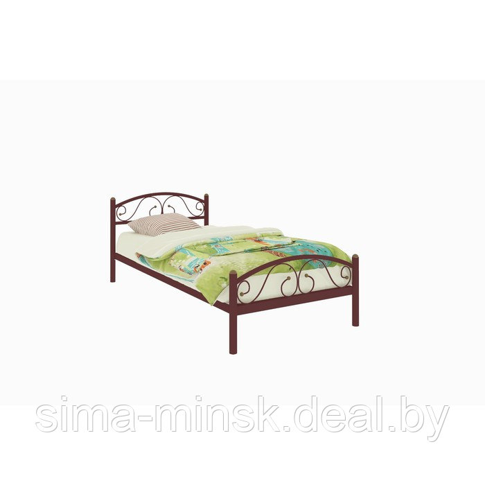 Кровать «Вероника Мини Плюс», 800 × 1900 мм, металл, цвет коричневый - фото 1 - id-p174492498