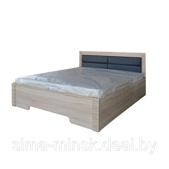 Кровать «Мишель», 1600 × 2000 мм, без основания, цвет дуб сонома / графит - фото 1 - id-p174492516