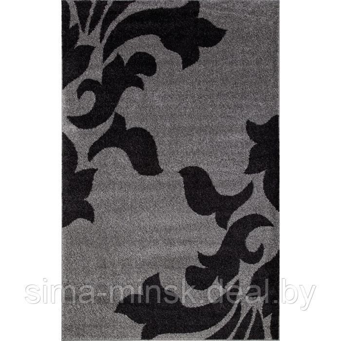 Ковёр прямоугольный Platinum t620, размер 150x230 см, цвет gray-black - фото 1 - id-p174469090