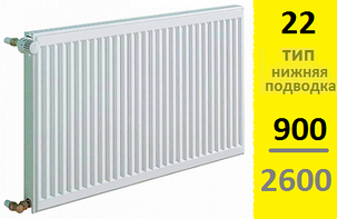 Радиатор KERMI Therm-X2 Profil-Ventil FТV тип 22 900-2600, фото 2