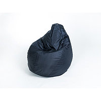 Кресло-мешок «Груша» средняя, ширина 75 см, высота 120 см, цвет сине-чёрный, плащёвка