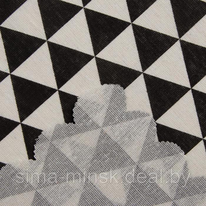 Скатерть Доляна "Треугольники" 145х200±3см,100%пэ, рогожка 130 гр/м - фото 2 - id-p174515489