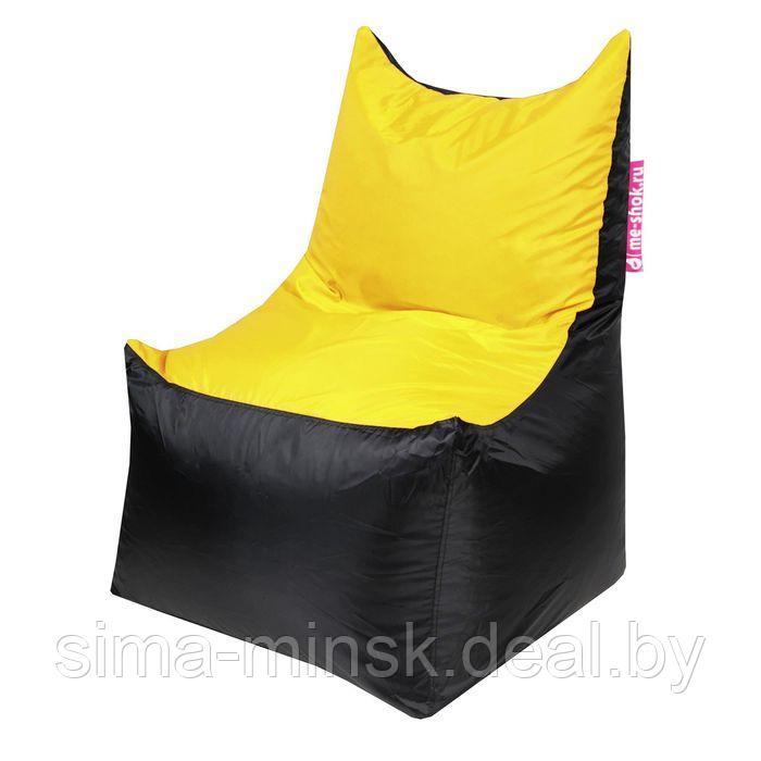Кресло - мешок «Трон», ширина 70 см, глубина 70 см, высота 110 см, цвет жёлтый - фото 1 - id-p174509377