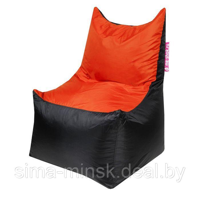 Кресло - мешок «Трон», ширина 70 см, глубина 70 см, высота 110 см, цвет оранжевый - фото 1 - id-p174509380