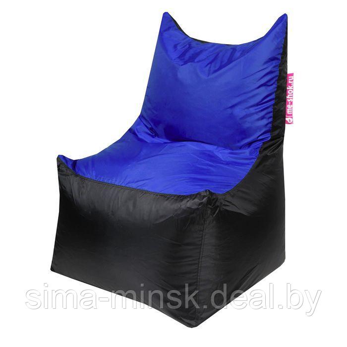 Кресло - мешок «Трон», ширина 70 см, глубина 70 см, высота 110 см, цвет синий - фото 1 - id-p174509381