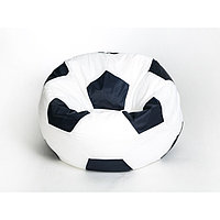 Кресло-мешок «Мяч» малый, диаметр 70 см, цвет бело-чёрный, плащёвка