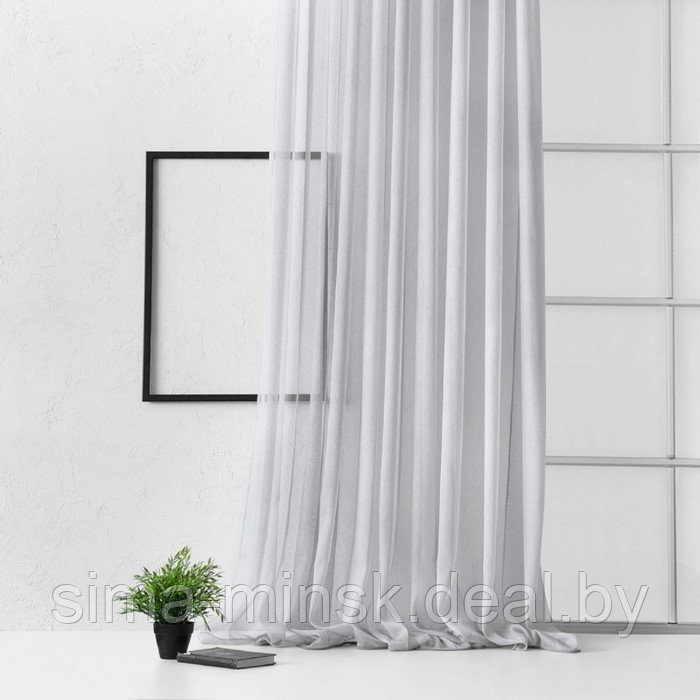 Портьера «Лоунли», размер 500 х 270 см, цвет серый