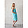 Парео женское, цвет бирюзовый, вафельное полотно, фото 2