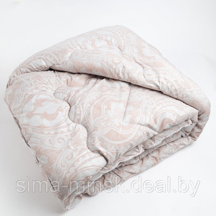 Одеяло зимнее 220х205 см, шерсть верблюда, ткань тик, п/э 100% - фото 1 - id-p174518717