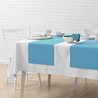 Комплект дорожек на стол «Билли», размер 40 х 150 см - 4 шт, голубой