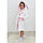 Халат детский «Зайчик», рост 98 см, белый+розовый, махра, фото 4