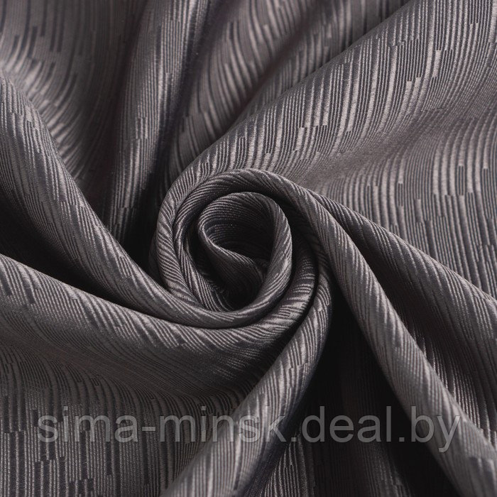 Штора портьерная Этель "Фактура"цв.серый,на шторн.ленте 250*265 см,100% п/э - фото 3 - id-p174525798